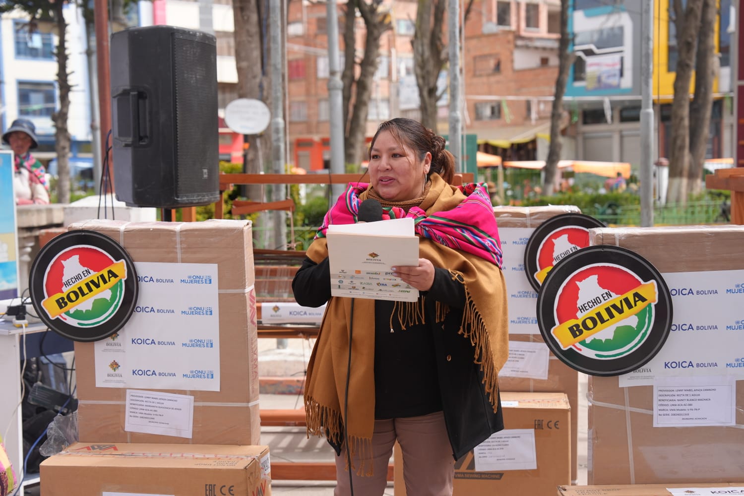Viceministra de la Micro y Pequeña Empresa entrega equipos y maquinaria a 22 unidades productivas lideradas por mujeres en Achacachi -17 junio 2025
