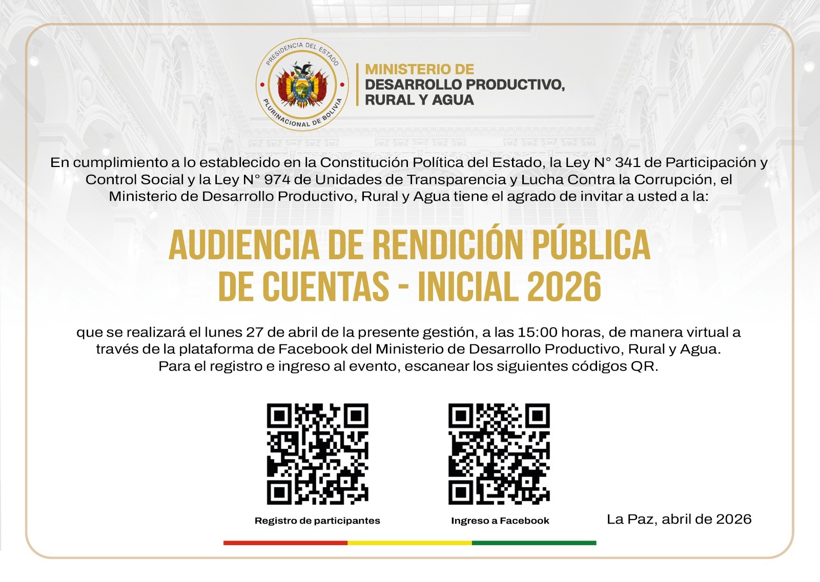 COMUNICADO 15/04/26