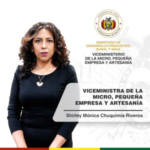 VICEMINISTRA DE LA MICRO, PEQUEÑA EMPRESA Y ARTESANÍA