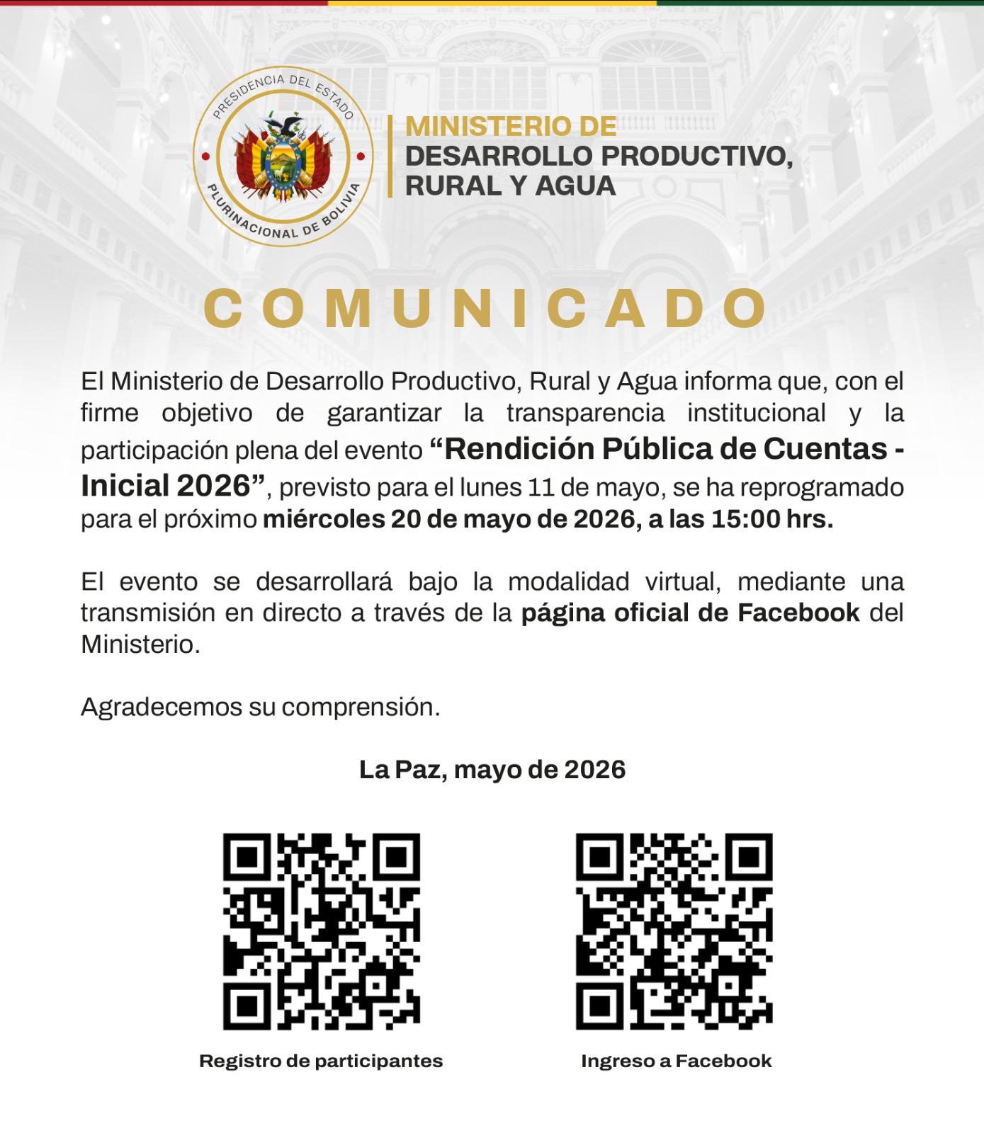 COMUNICADO 11/05