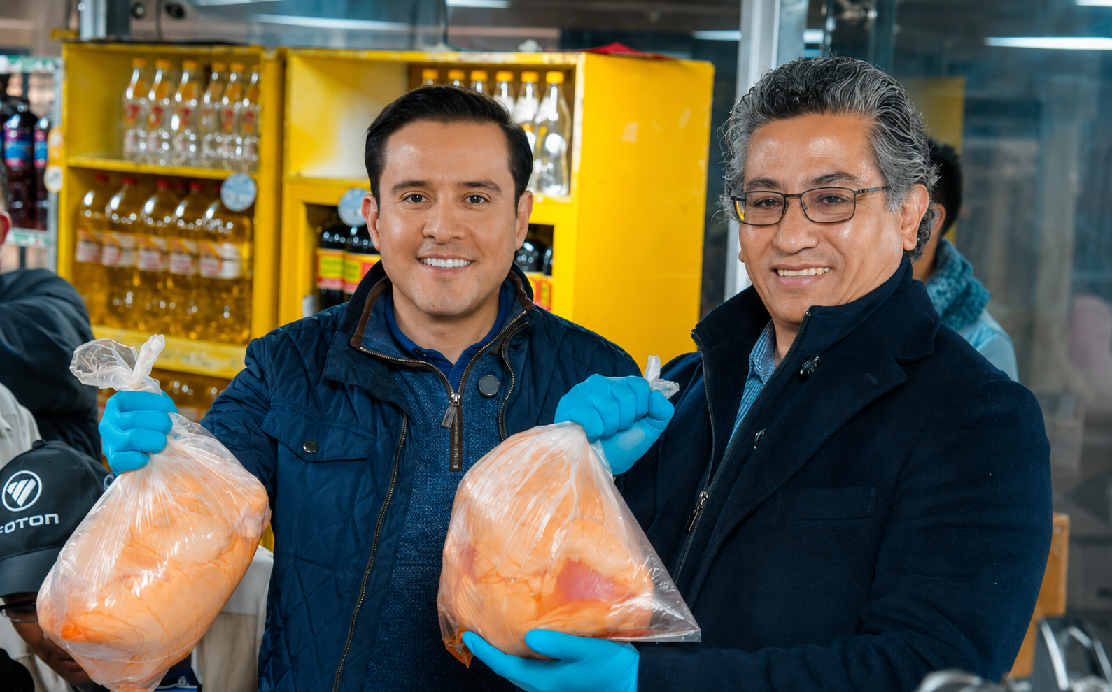 Mediante coordinación internacional el Gobierno nacional refuerza el puente aéreo y EMAPA comercializa el kilo de carne de pollo a Bs 18