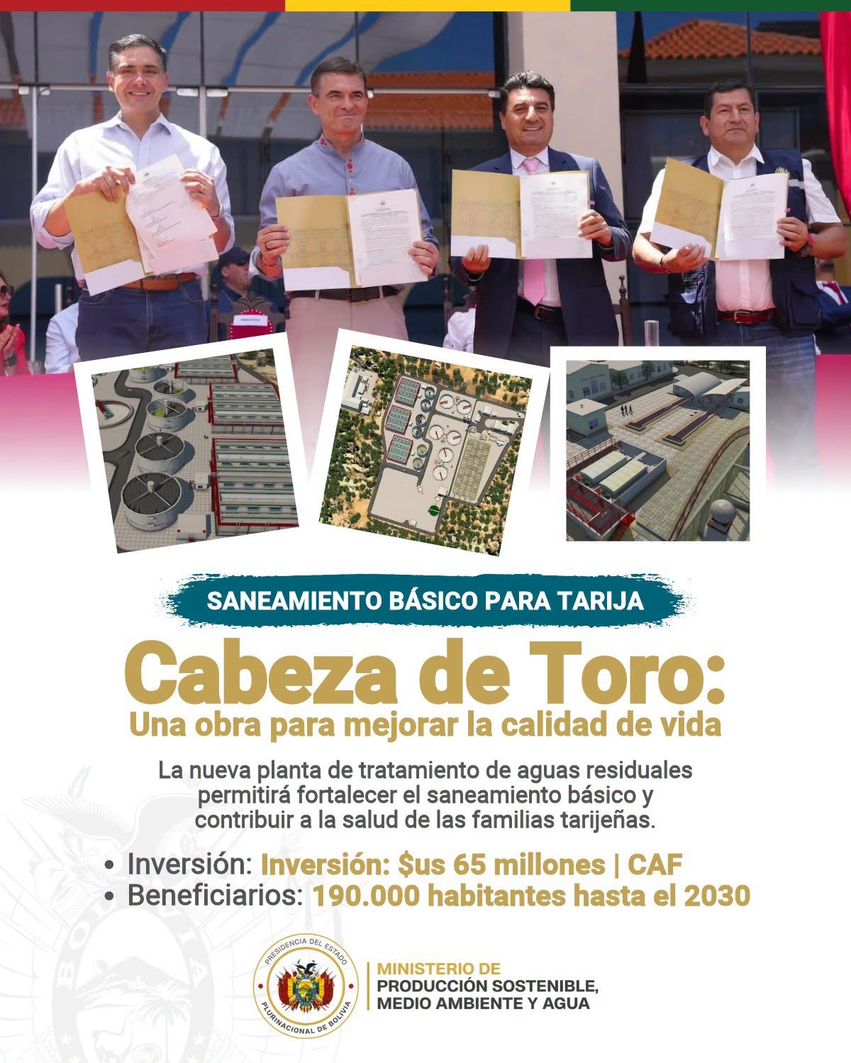 Tarija avanza hacia un saneamiento digno