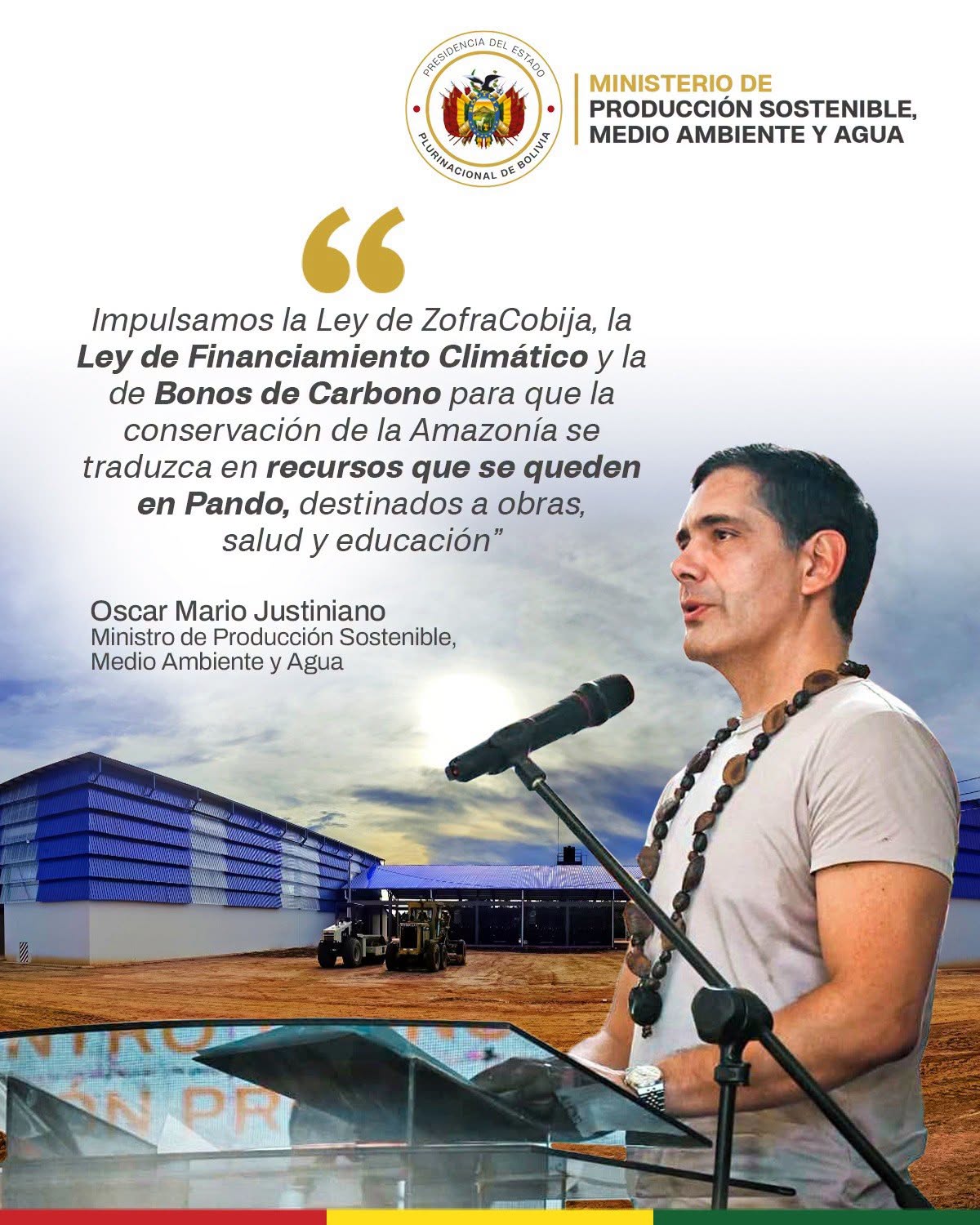 Impulsamos una Amazonía sostenible con desarrollo para #Pando.